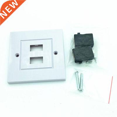 Dual HDM Female 2Port AV Audo Vdeo Wall Plate Panel Outle
