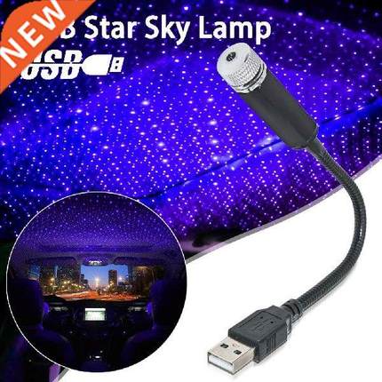 USB Car Roof Atmosphere Star Sky Lamp Adjustable LED