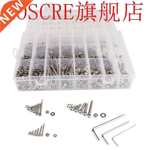 1080PCS Stainless Steel M2 M3 M4 Screw Bolts & Nuts And