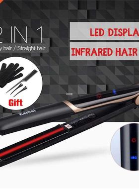 2 in1 Professional Hair Straightener Curler Hair Flat Iron N