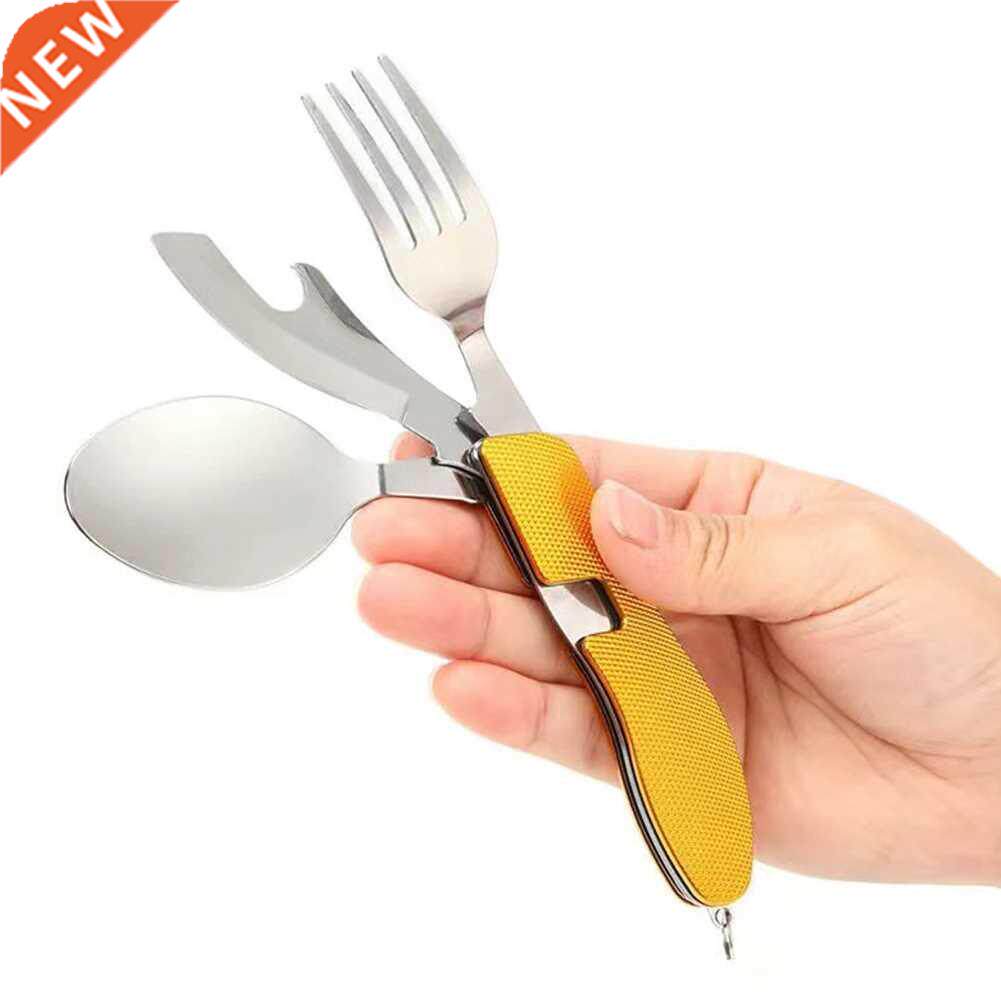 Campng Utensl Spoon Fork Knfe Tableware Set Stanless Mul