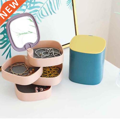 360 Roll Jewellery storage box Necklace Ear Ring Collect box