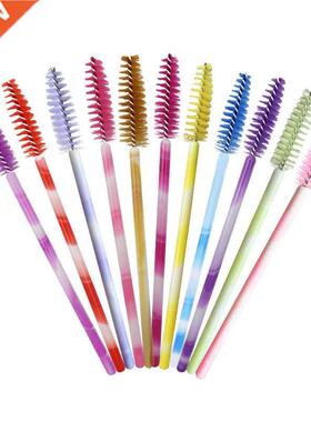 50 Pcs Disposable eyelash brush multicolor rod Mascara Wands