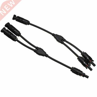 2Pcs Y Branch PV Connector 2 To 1 Male To Female Solar Paral