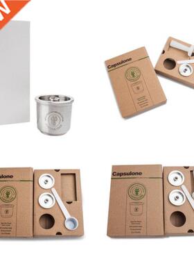 Espresso Reusable Capsule Set Stainless Steel Coffee Pods Re