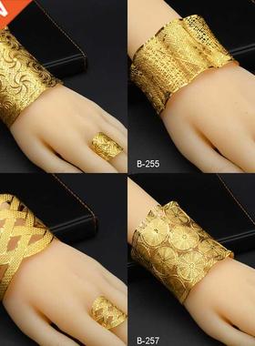 ANIID Dubai Chain Cuff Bangle With Ring For Women Moroccan G