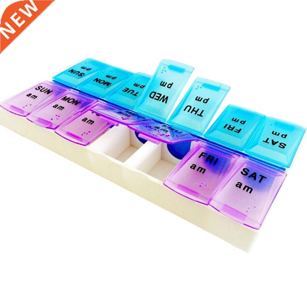 Pill Splitters Empty bottle Weekly 7 Days 2 Times a Day