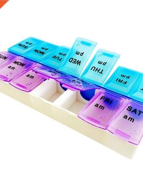 Pill Splitters Empty bottle Weekly 7 Days 2 Times a Day