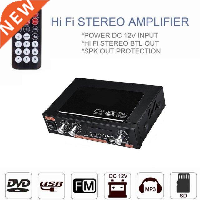 Home Bluetooth Car Stereo Amplifier Radio Player Aux-in 2 Ch