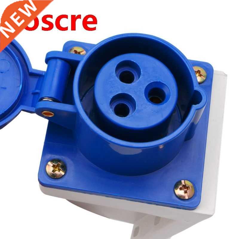 16 Ap 3 Pin Industrial Socket 220-250V Weatherproof IP44 2P