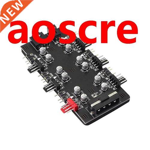 12V 4Pin PWM/ARGB with IDE 4Pin Power 2-In-1 Hub 6Simultaneo