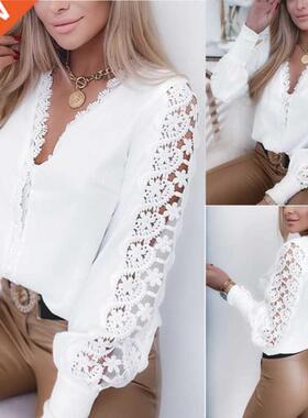 shirt women shirts Long Sleeve blouse sleeved ladies Red