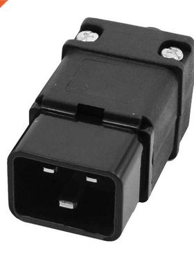 2 in 1 16A 250VAC IEC320 Series C19 Plug C20 Socket for Powe