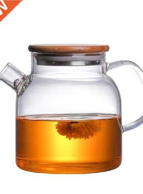 Borosilicate Glass Teapot Big Transparent 600ml 1L/1.8L