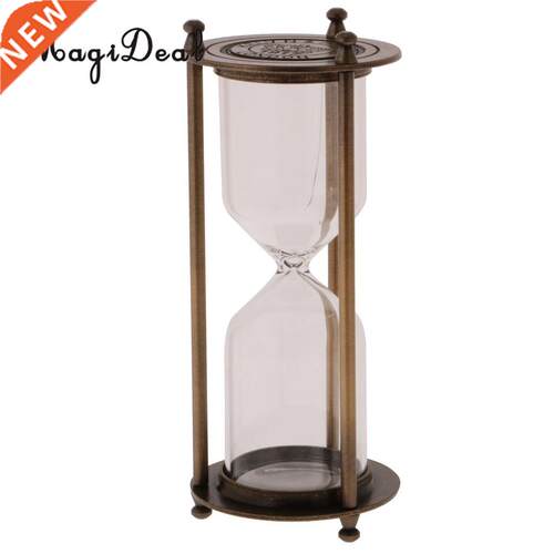 MagiDeal helf Display Count Down Empty Sand Glass Hourglass