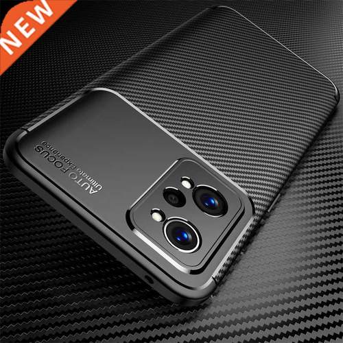 For Realme GT Neo2 Case Carbon Fiber Pattern Shockproof Bump