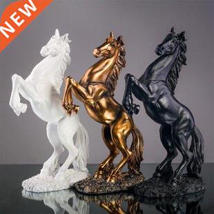 Anti-fade Horse Figurine Precisely Detail Resin Attract