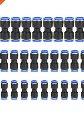 30 pcs PU6 PU8 PU10 Quick Release Straight Push Line Fitting