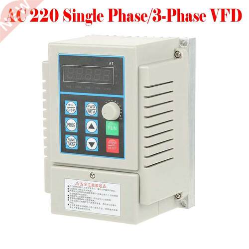 0.45KW Frequency Inverter AC 220 Single Phase Input 3 Phase