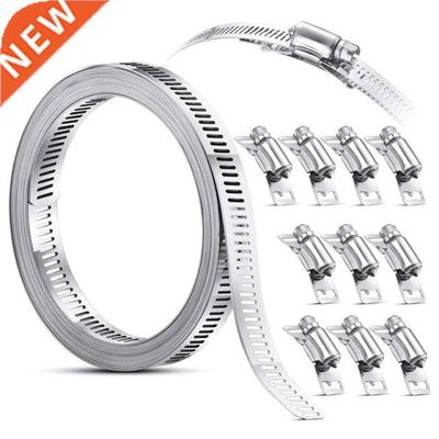 G6DA Adjustable 304 Stainless Steel Hose Clamp with Fastener