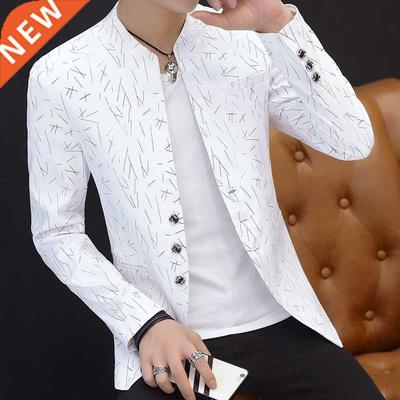 HOO 2022 Men 's casual collar collar blazers youth h
