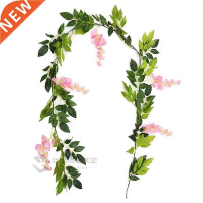 7ft 2m Flower String Artificial Wisteria Vine Garland Plants