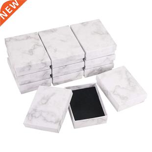Marble Jewelry Box Necklace Bracelet Rings Carton Packaging