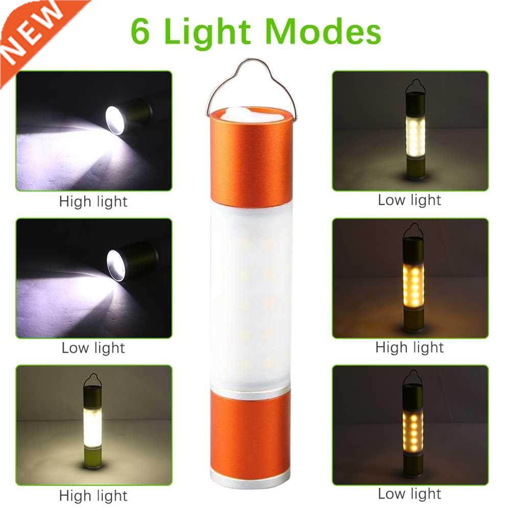 1-4pcs USB Rechargeable Hangng Lantern Zoomable Flashlght