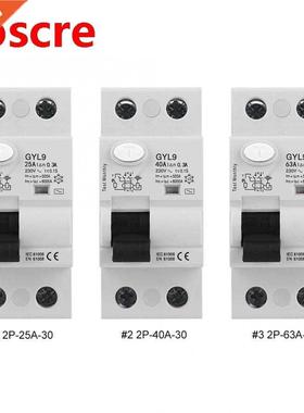 Residual Current Circuit Breaker with Leakage Lrotection 2P