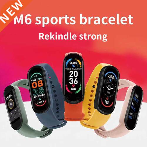 M6 Smart Bracelet Heart Rate Blood Pressure Bluetooth Step C