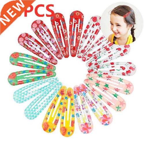 2021 New Baby Girls Color Snap Hair Clip Butterfly Hair