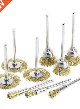 9 Brass Brush Wire Wheel Brushes Die Grinder Rotary