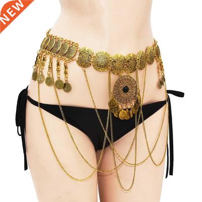 Multilayer Gold Metal Hollow Waist Belt Chains Waistbands