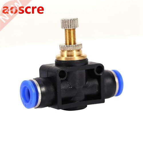 Pneumatic Quick Push In Fittings Air Flow Control Valve Join