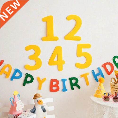 Korean Style Felt Number Ins 0-9 Felt Digital Wall Stickers