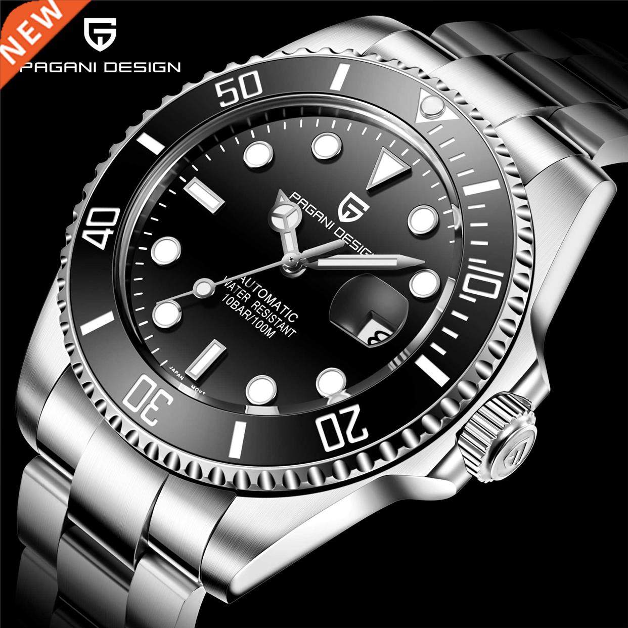 2020 PAGANI DESIGN Brand Automatic Mechanical Men Watch 100