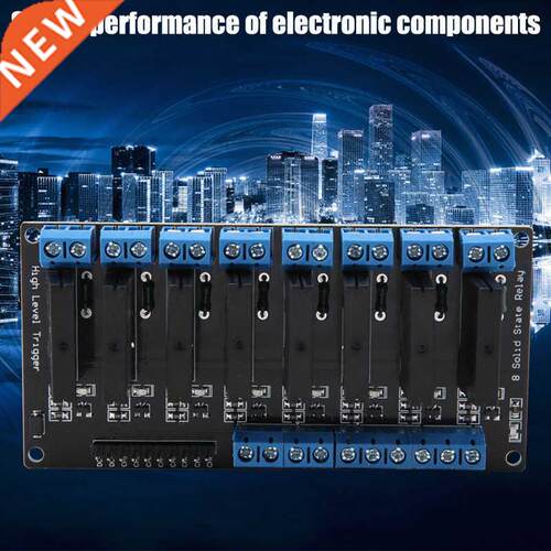 5V 8 Chnnel Solid Stte Rely Module with Fuse High Level T