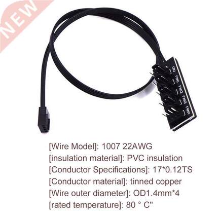 9.5cm 1 to 5 4-pins TX4 PWM CPU Cooler / Case / Chasis Cool