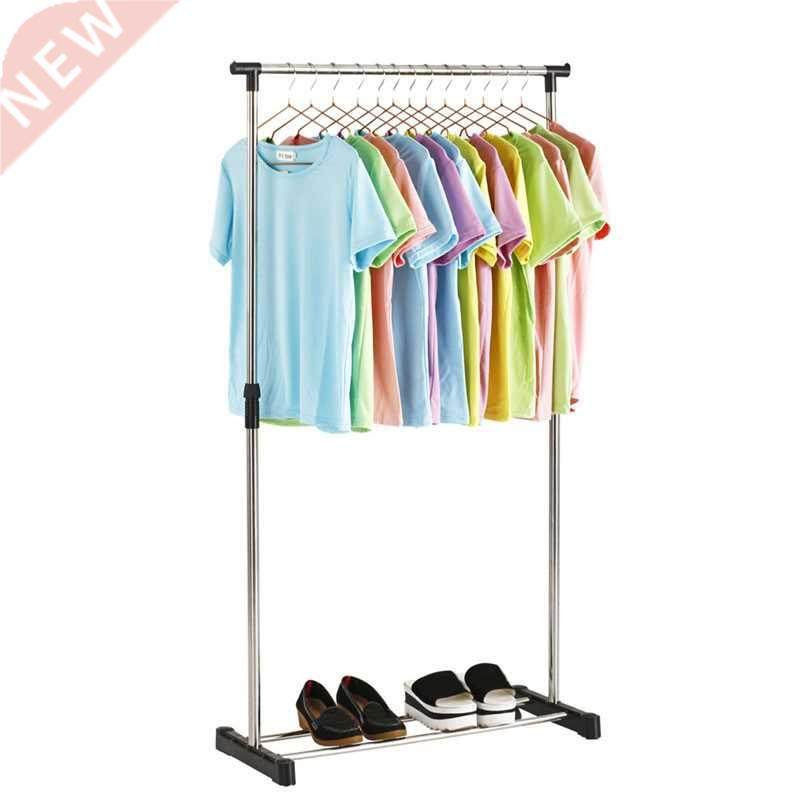 Simple Folding Clothes Hanger Movable Assembled Coat Rack St