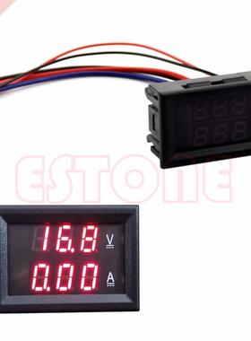 10A DC 100V Voltmeter Ammeter Red LED Panel Amp Volt Meter G