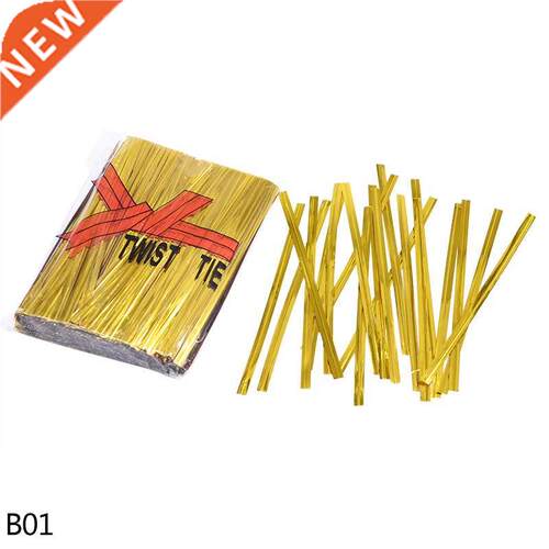 800pcs 8cm 10cm 12cm Gold/silver Metallic Twist Ties Wire Se