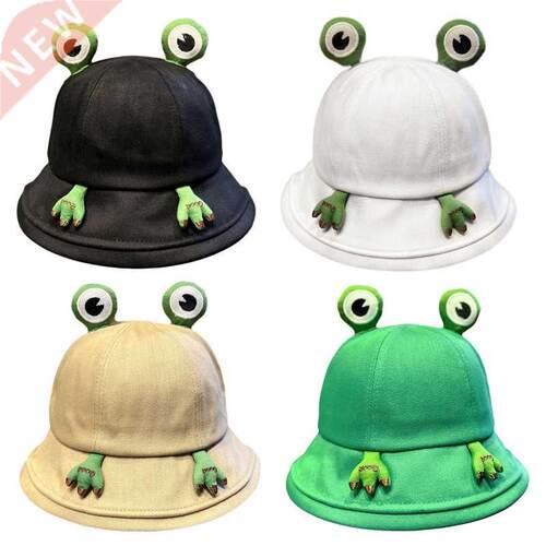 Fashion Frog Bucket Hat for Women Summer Autumn Plain Women