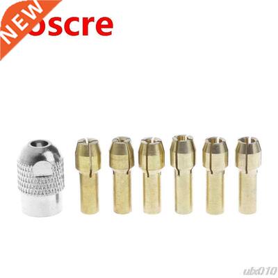 7pcs/lot dremel Brass Collet 1.0/1.6/2.0/2.4/3.0/3.2 +dremel