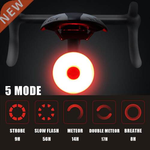Backpack-Lamp Helmet Tail-Light Bike Led Bicycle Chargeable