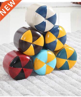 Colorful SYNTHETIC Leather antique sofa chair stool Bench