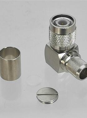 1Pcs Connector TNC Male plug Right angle Crimp For RG8 LMR40