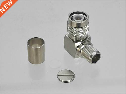 1Pcs Connector TNC Male plug Right angle Crimp For RG8 LMR40