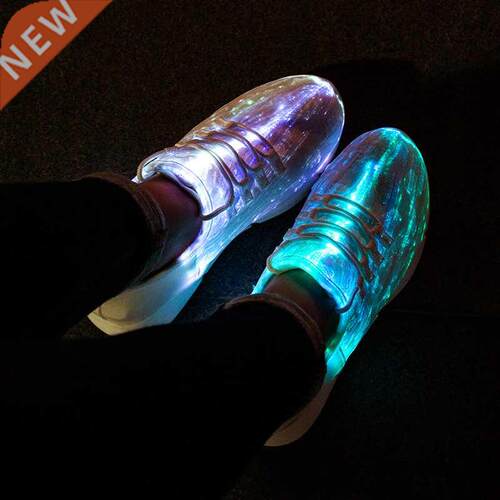 UncleJerry Size 25-47 New Summer Led Fiber Optic Shoes for g
