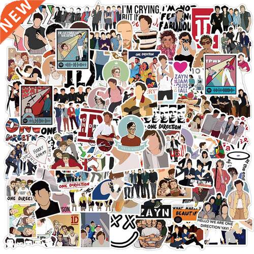50/100PCS One Direction Band Stickers Laptop DIY Guitar Lug