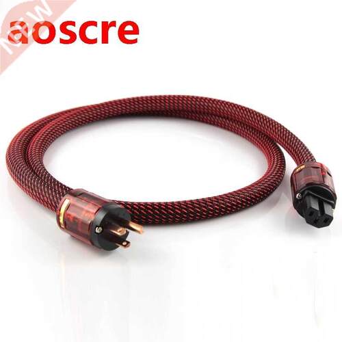 Power Cable Two core silver plated Power Cord with US Plug A